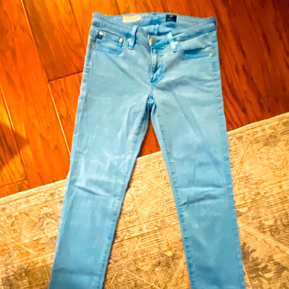 AG Adriano Goldschmied Turquoise Skinny Jeans
